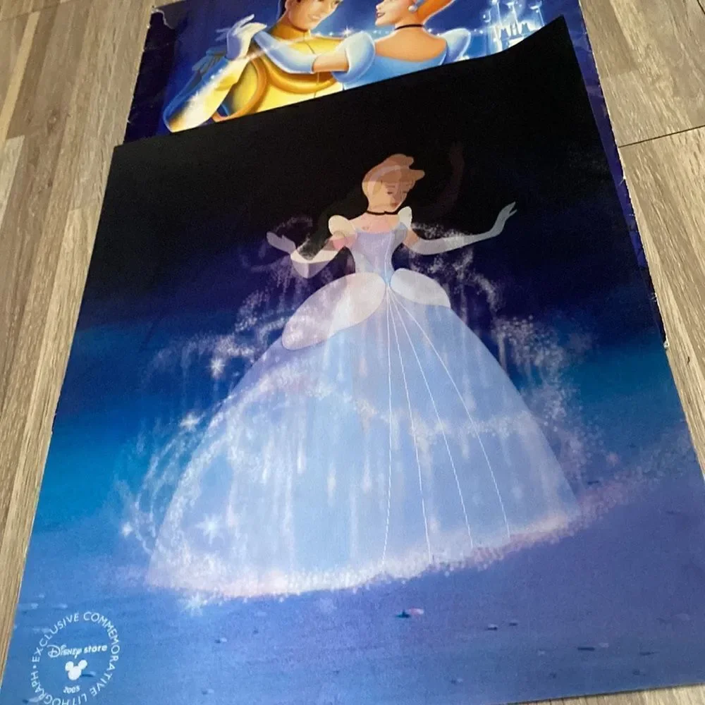 Disney Cinderella Lithograph 2 Disc Special Edition and large Disney princess